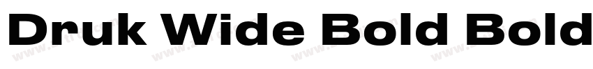 Druk Wide Bold Bold字体转换